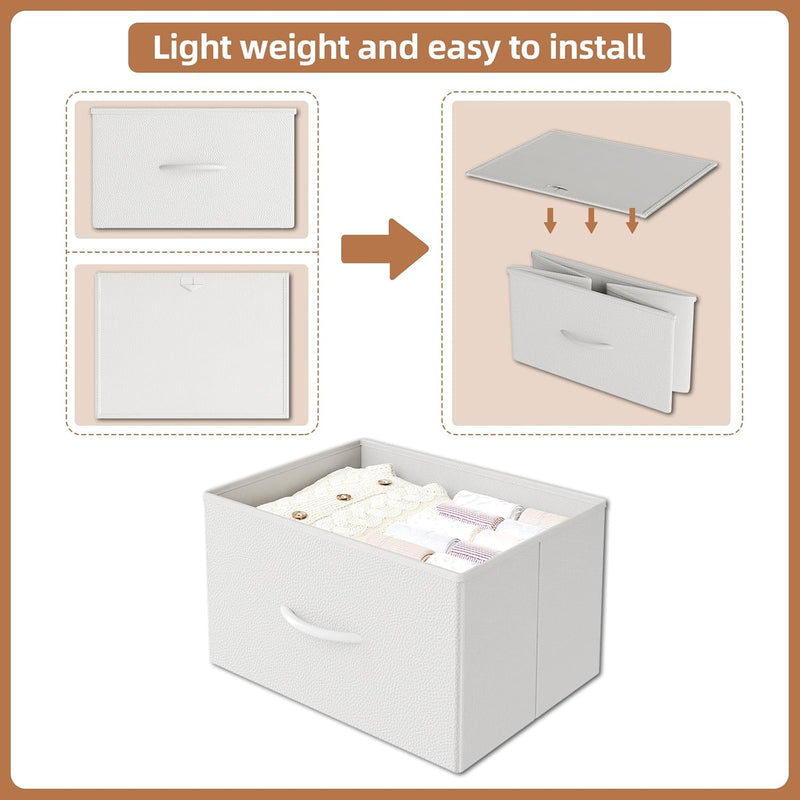 8 Drawers Chest of Fabric Storage Dresser Vertical