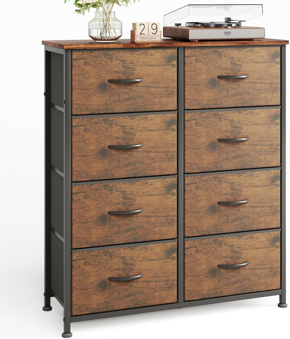 8 Drawers Chest of Fabric Storage Dresser Vertical