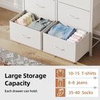 8 Drawers Chest of Fabric Storage Dresser Vertical