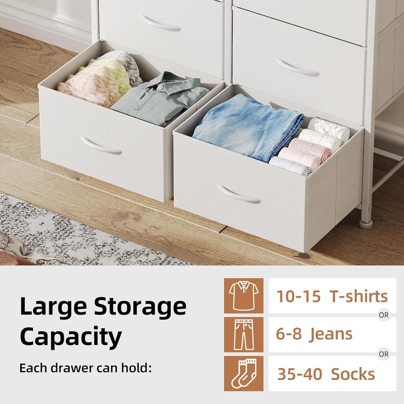 8 Drawers Chest of Fabric Storage Dresser Vertical