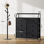8 Drawers Chest of with Open Shelves