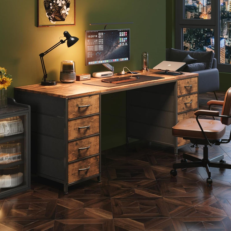 8 Drawers Desk