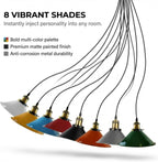 8 Heads Spider Pendant Light Industrial Metal Cone