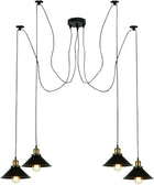 Black 4 Head + Led Bulb