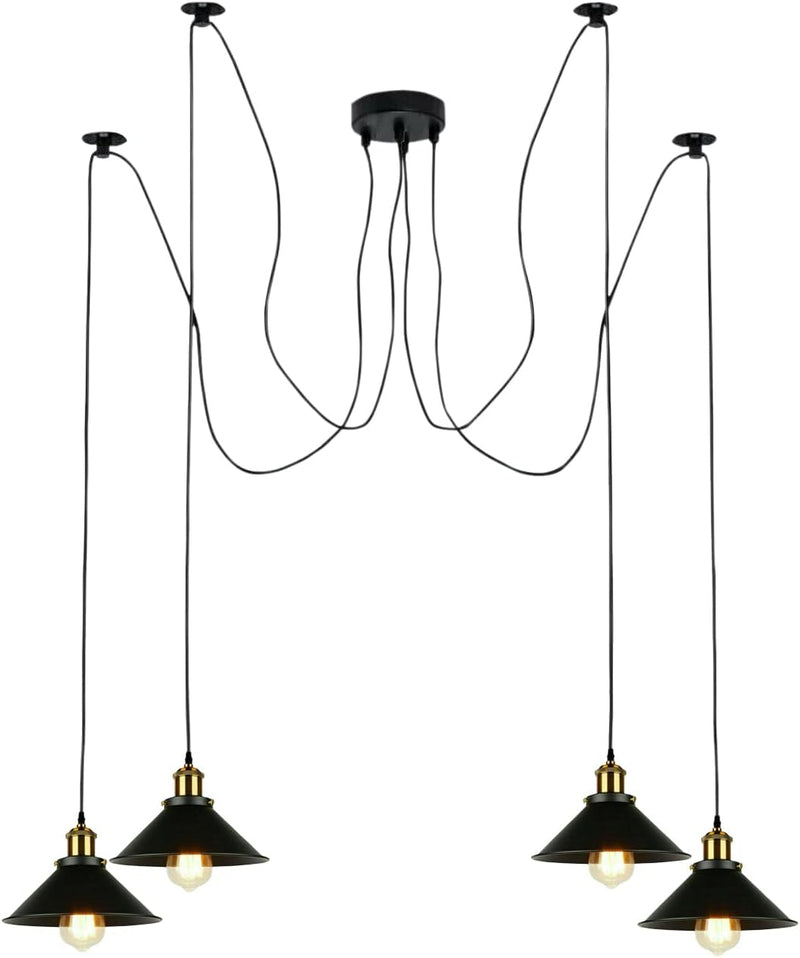 8 Head Spider Pendant Light with Adjustable 2m