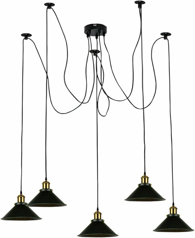 8 Head Spider Pendant Light with Adjustable 2m