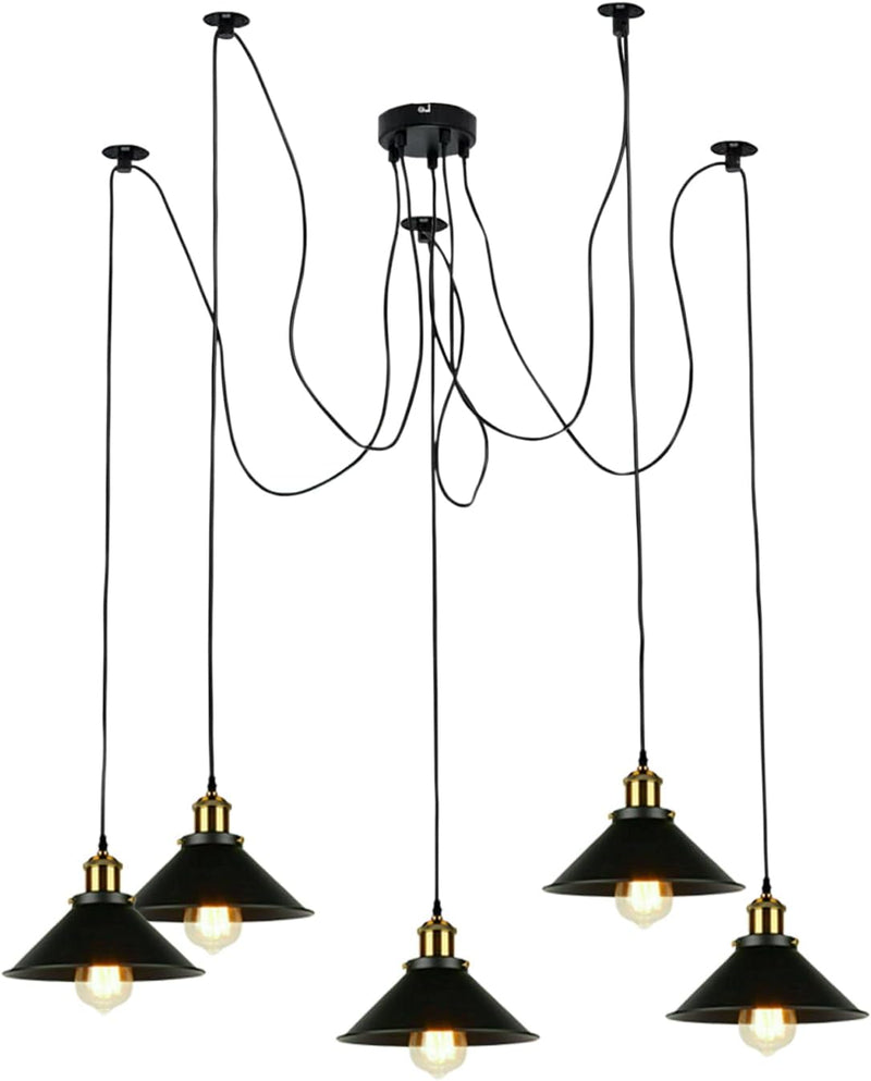 8 Head Spider Pendant Light with Adjustable 2m