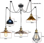 8 Head Spider Pendant Light with Adjustable 2m
