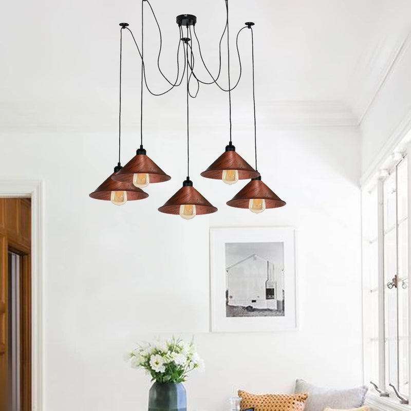 8 Head Spider Pendant Light with Adjustable 2m