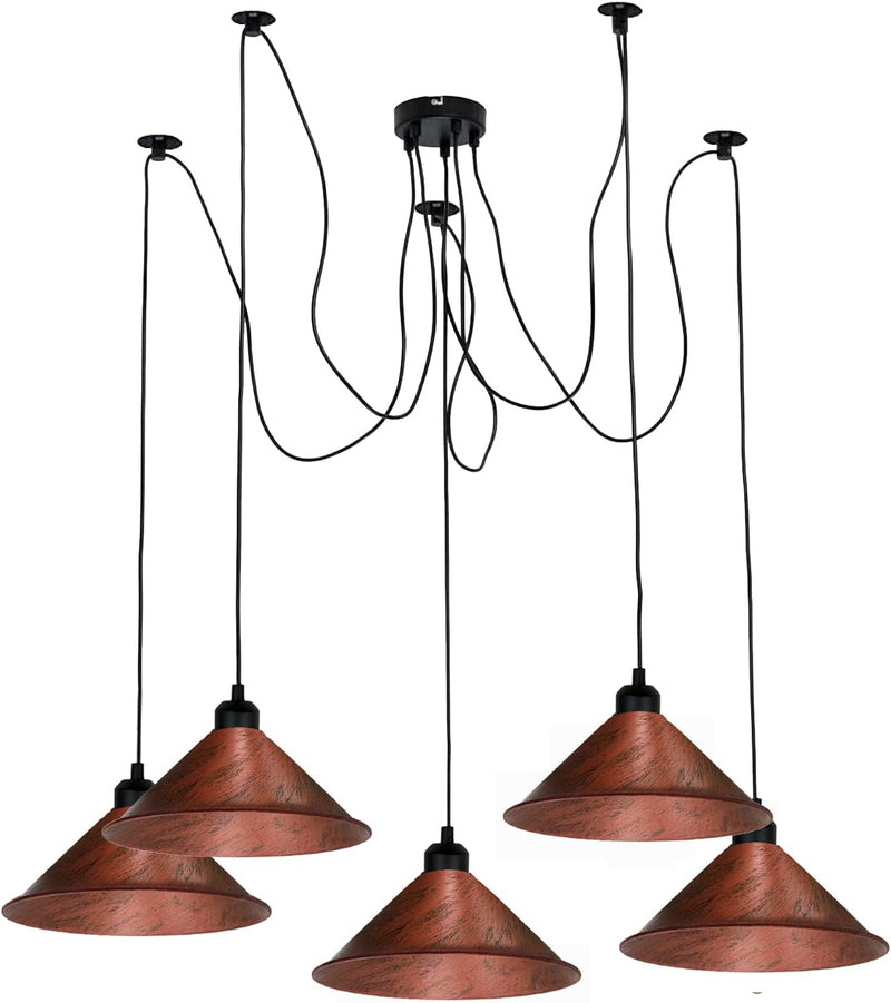 8 Head Spider Pendant Light with Adjustable 2m