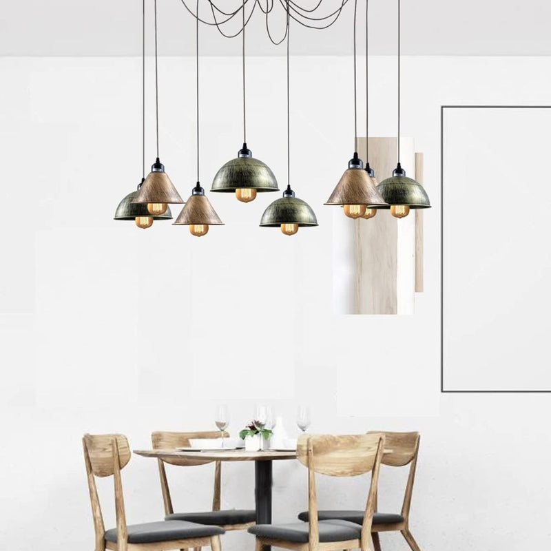 8 Head Spider Pendant Light with Adjustable 2m