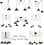 8 Head Spider Pendant Light with Adjustable 2m