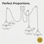 8 Head Spider Pendant Light with Adjustable 2m