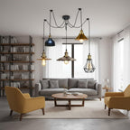 8 Head Spider Pendant Light with Adjustable 2m