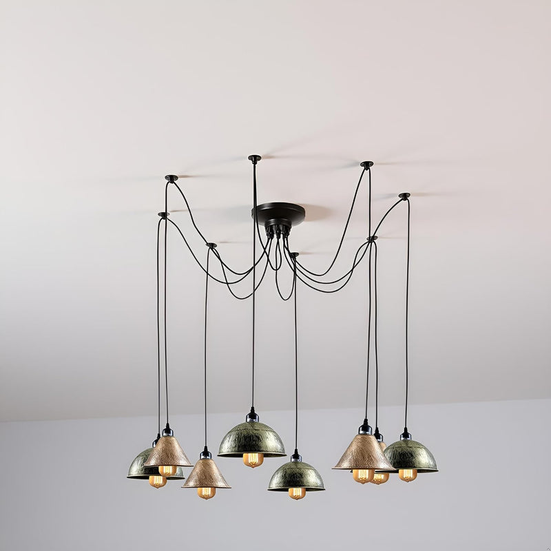 8 Head Spider Pendant Light with Adjustable 2m