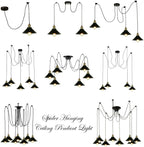 8 Head Spider Pendant Light with Adjustable 2m