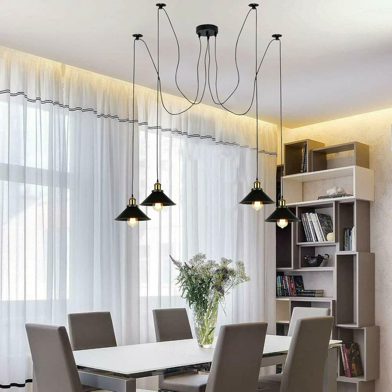 8 Head Spider Pendant Light with Adjustable 2m