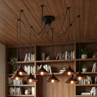 Rustic Red 5 Head + Led Bulb