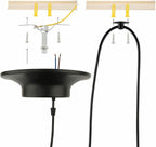 8 Heads Spider Pendant Light Industrial Metal Cone