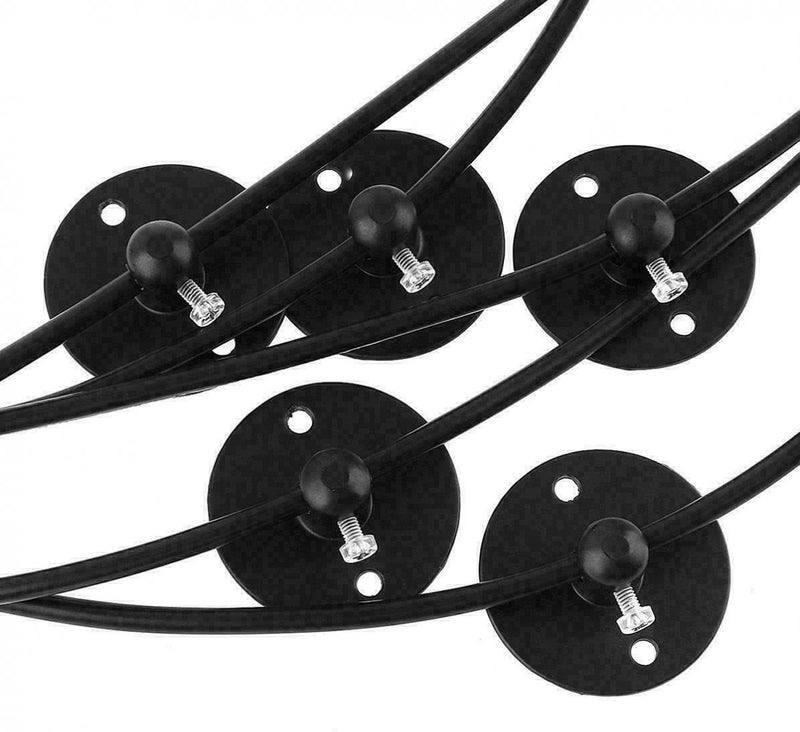 8 Heads Spider Pendant Light Industrial Metal Cone