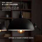 8 Heads Spider Pendant Light Industrial Metal Cone