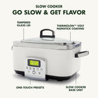 8-In-1 Programmable 6L Electric Slow Cooker Dishwasher Safe