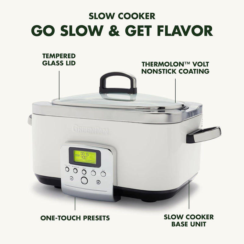 Elite 8-In-1 Programmable 6L Electric Slow Cooker Dishwasher