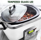 8-In-1 Programmable 6L Electric Slow Cooker Dishwasher Safe
