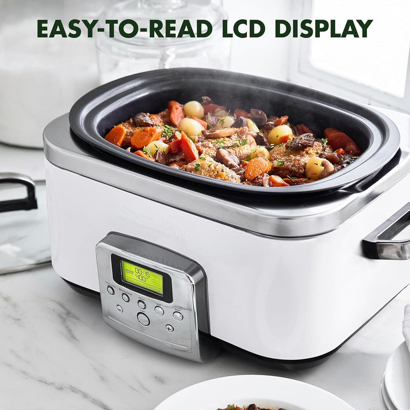 Elite 8-In-1 Programmable 6L Electric Slow Cooker Dishwasher