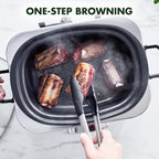 8-In-1 Programmable 6L Electric Slow Cooker Dishwasher Safe