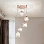 8 Light Raindrop Crystal Chandelier