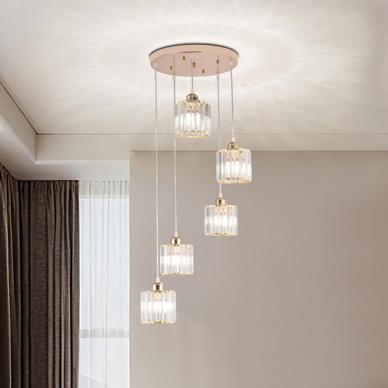 8 Light Raindrop Crystal Chandelier