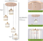 8 Light Raindrop Crystal Chandelier