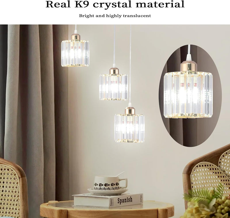 8 Light Raindrop Crystal Chandelier