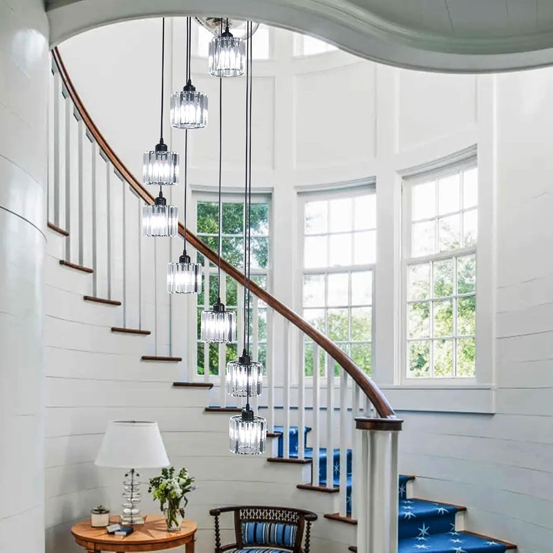 8 Light Raindrop Crystal Chandelier