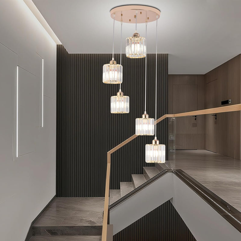 8 Light Raindrop Crystal Chandelier