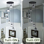8 Light Raindrop Crystal Chandelier
