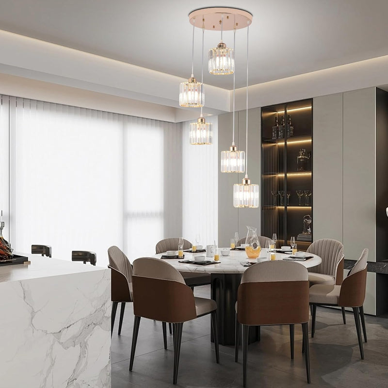 8 Light Raindrop Crystal Chandelier
