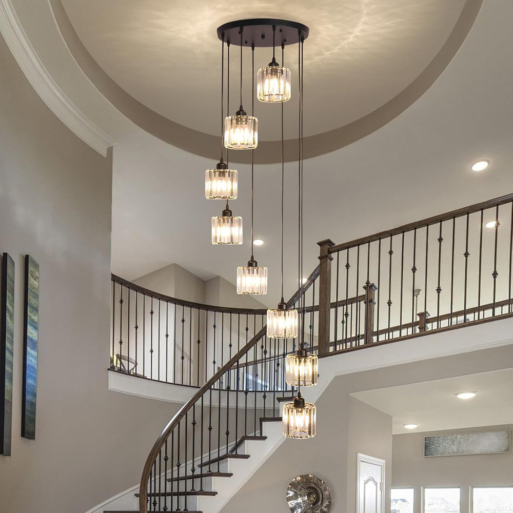 8 Light Raindrop Crystal Chandelier