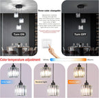 8 Light Raindrop Crystal Chandelier