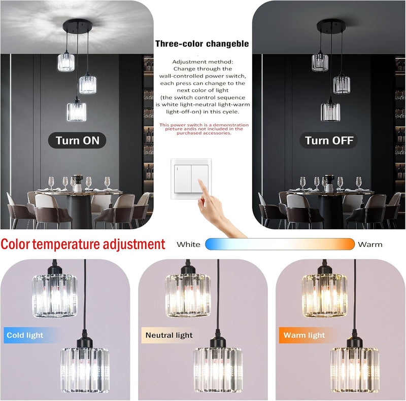 8 Light Raindrop Crystal Chandelier