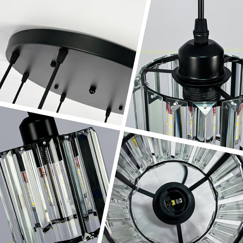 8 Light Raindrop Crystal Chandelier