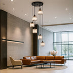 8 Light Raindrop Crystal Chandelier E27 Bulb Base