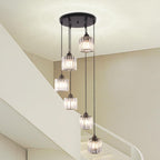 8 Light Raindrop Crystal Chandelier E27 Bulb Base