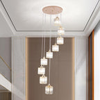 8 Light Raindrop Crystal Chandelier E27 Bulb Base