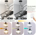 8 Light Raindrop Crystal Chandelier E27 Bulb Base