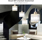 8 Light Raindrop Crystal Chandelier E27 Bulb Base
