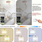 8 Light Raindrop Crystal Chandelier E27 Bulb Base