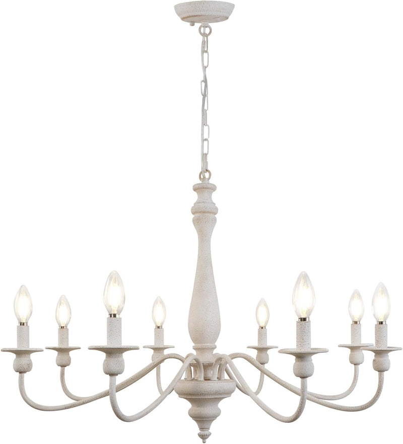 8 Lights Vintage Chandelier Farmhouse Metal Chandeliers Ceiling