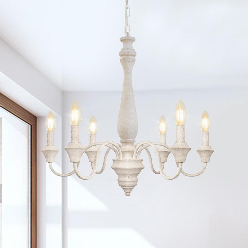 8 Lights Vintage Chandelier Farmhouse Metal Chandeliers Ceiling